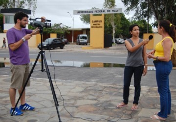 Alunos de Jornalismo desenvolvem prtica de Telejornalismo em Parnaba