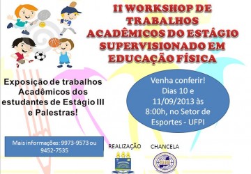 Departamento de Educao Fsica promove II Workshop de trabalhos acadmicos