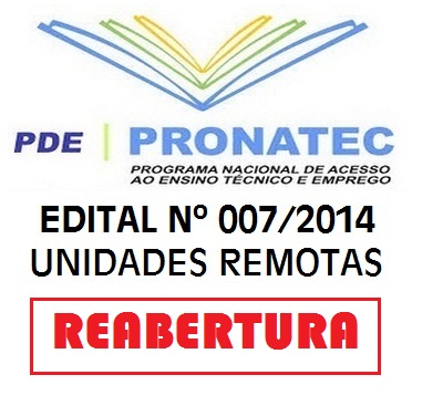 Resultado - Reabertura II - Edital nº 007/2014