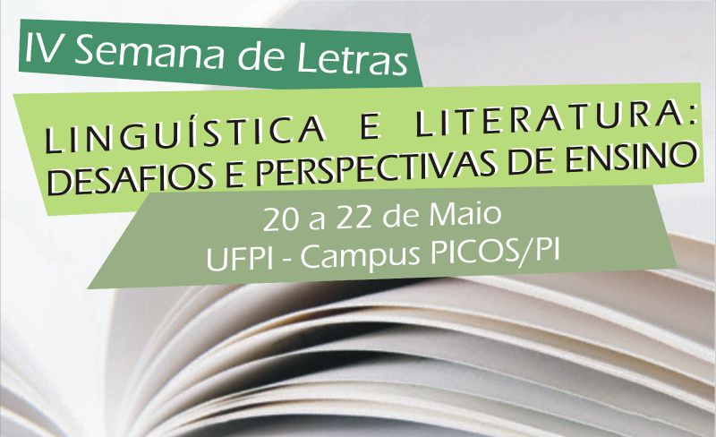 Campus de Picos realiza IV Semana de Letras de 20 a 22 de maio
